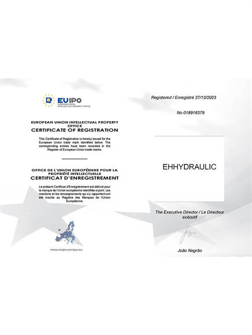 欧盟注册证-EHHYDRAULIC