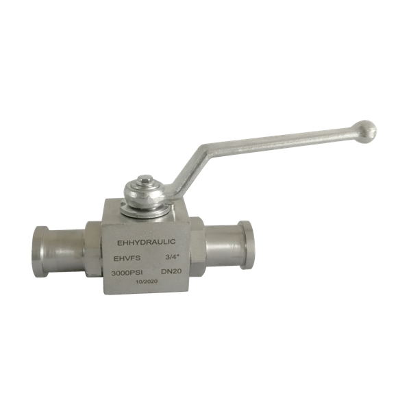 EHVFS SERIES 2-WAY HIGH PRESSURE BALL VALVE WITH FLANGE (CARBON STEEL) SAE J518C (ISO6162) STANDARD