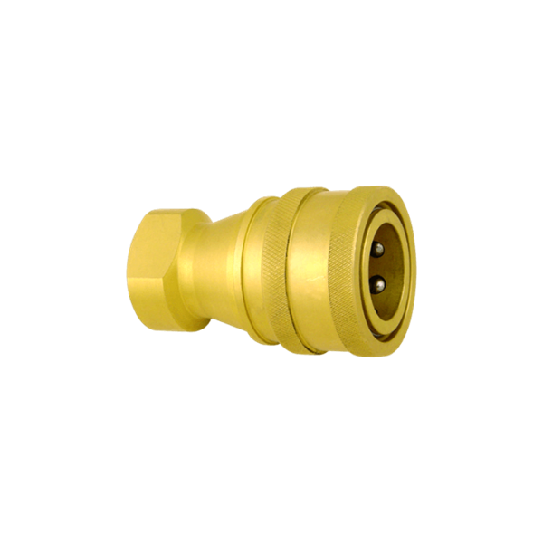 81 SERIES HYDRAULIC QUICK COUPLING (BRASS) ISO-7241-B, POPPET VALVE
