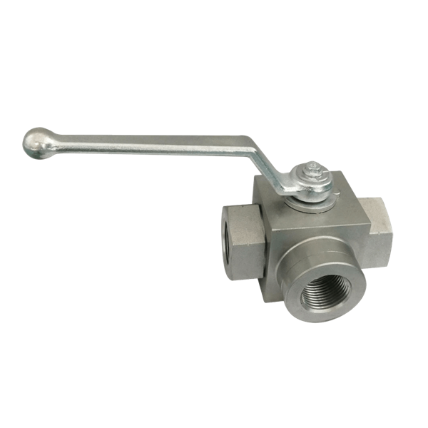 EHVT SERIES 3-WAY L TYPE HIGH PRESSURE BALL VALVE (CARBON STEEL)