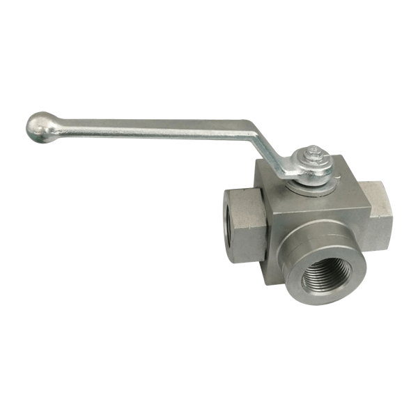 EHVL SERIES 3-WAY L TYPE HIGH PRESSURE BALL VALVE (CARBON STEEL)