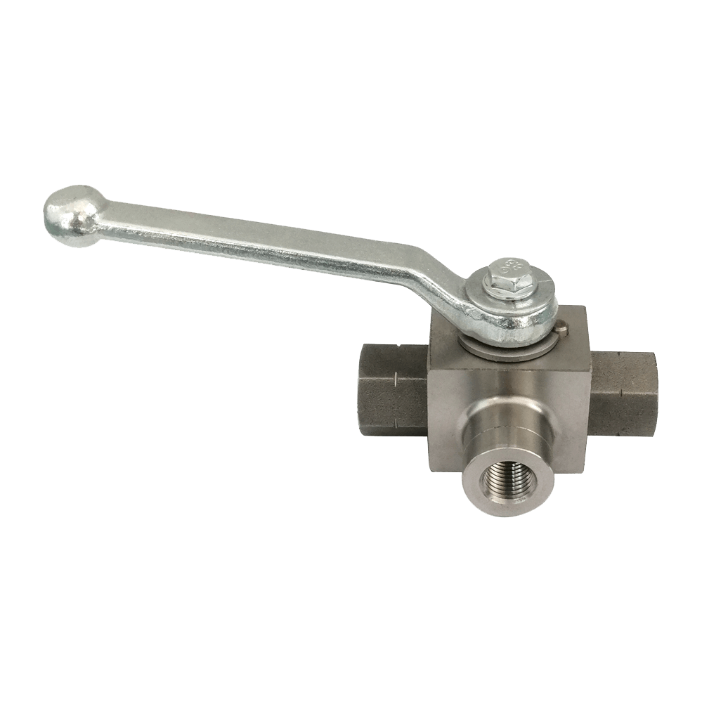 EHVTSS SERIES 3-WAY L TYPE HIGH PRESSURE BALL VALVE ,AISI 316